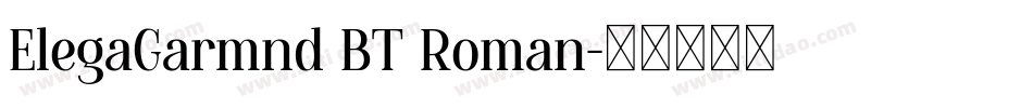 ElegaGarmnd BT Roman字体转换